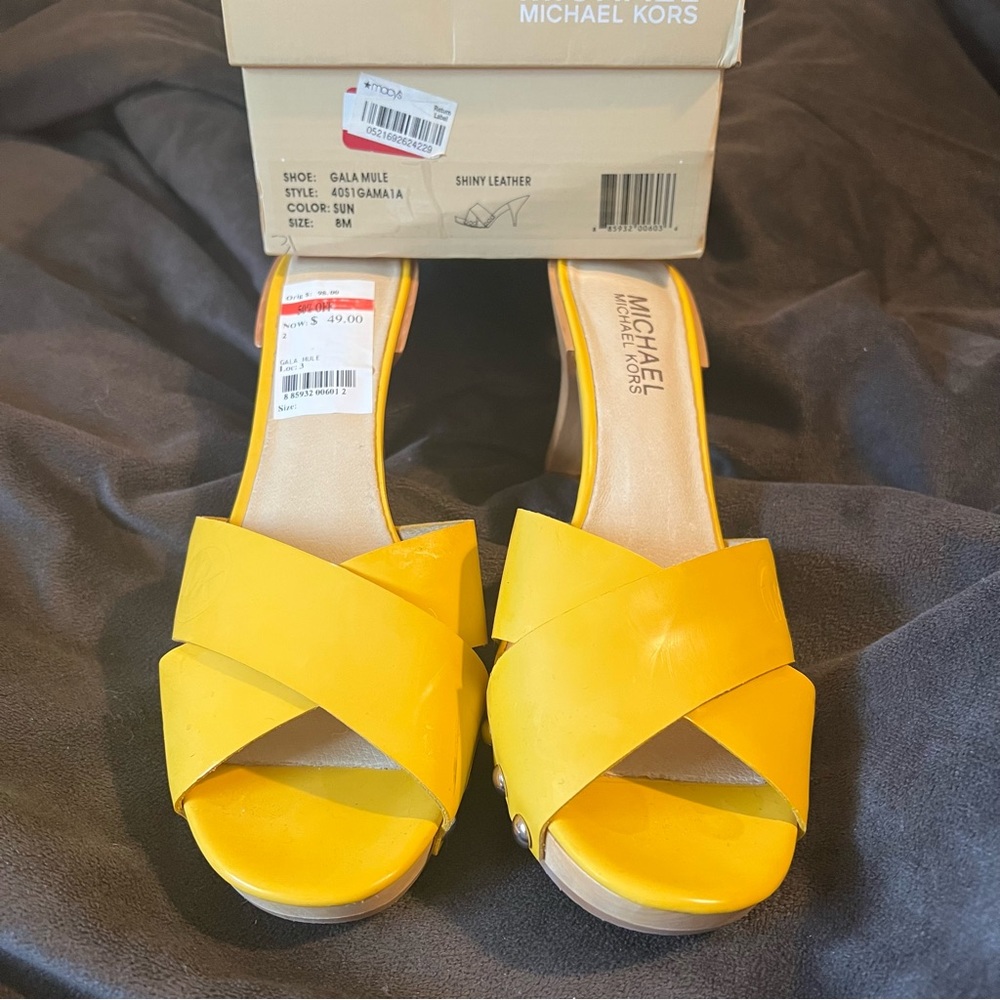 Michael Kors Gala Mule size 8 brand new in box.